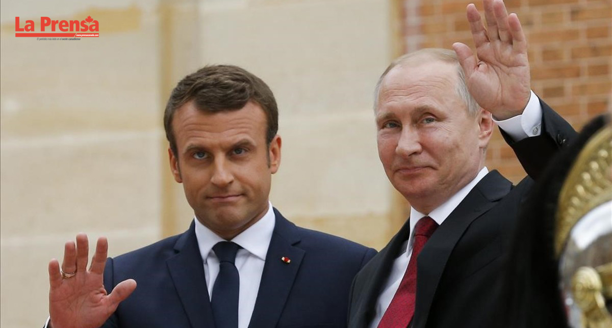 Macron recibe a Putin