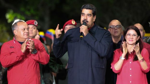Maduro festejó los resultados obtenidos