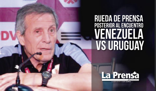 Rueda de prensa posterior al encuentro Venezuela vs Uruguay