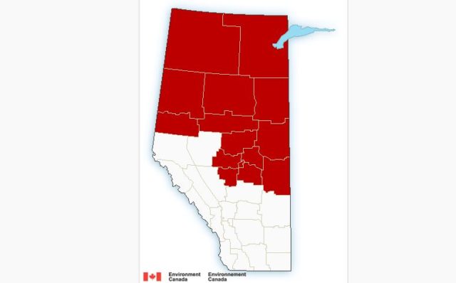 Environment Canadá emite alerta de calor para el norte y centro de Alberta