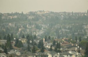 Alerta en Calgary por llegada de humo de los incendios de BC