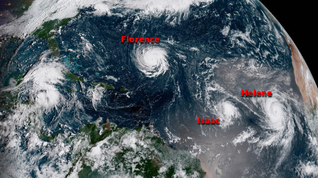 Huracán Florence bajó a categoría 3 pero sigue siendo extremadamente peligroso