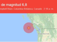 3 sismos entre 6,5 y 6,8 grados de magnitud golpean la isla de Vancouver