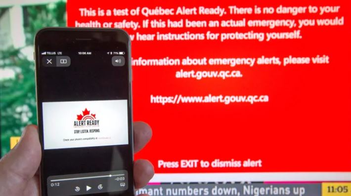 ¡No se asuste si recibe una alerta de emergencia! El sistema Alert Ready tendrá su segunda ronda de prueba hoy