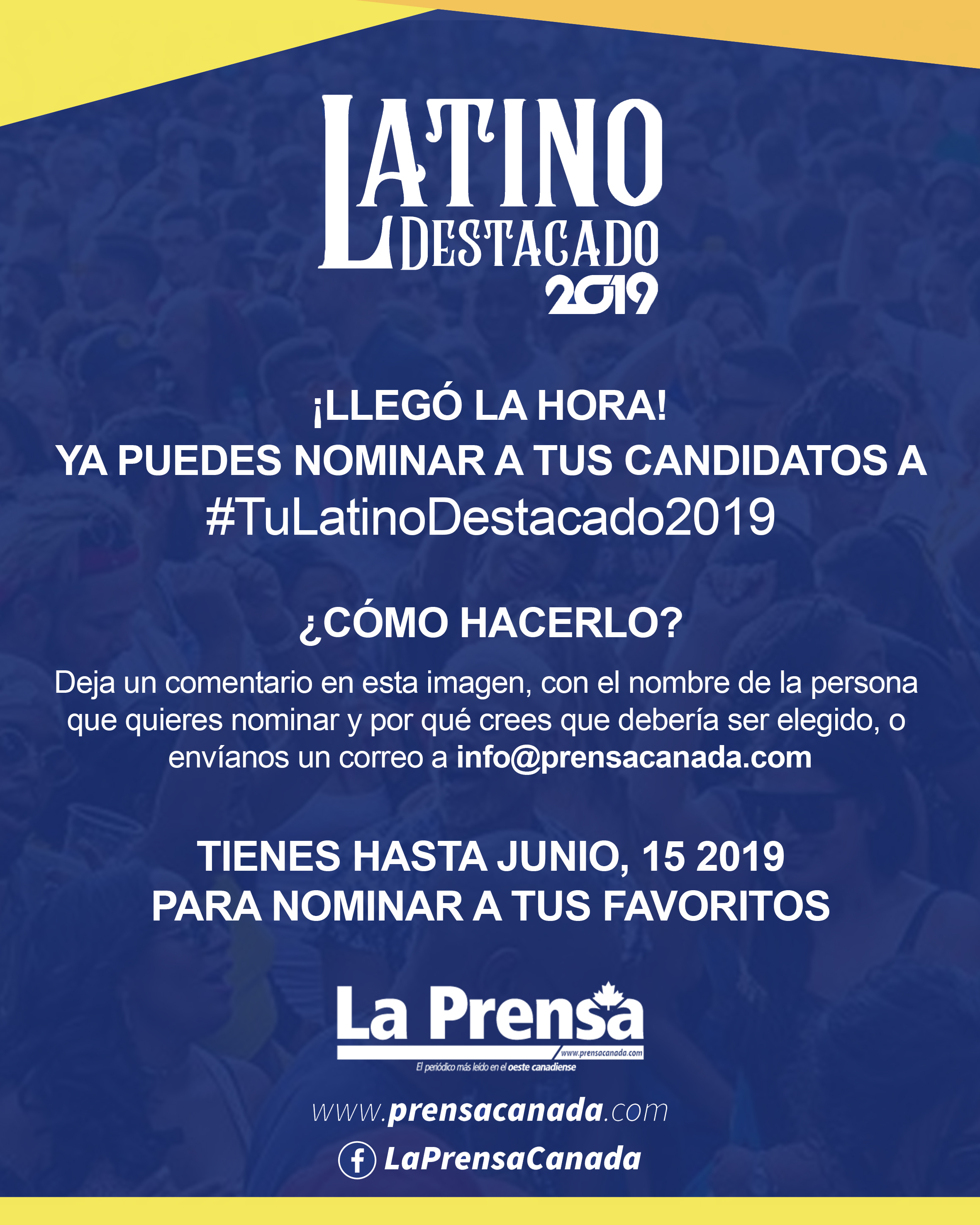 Ya están abiertas las nominaciones para Tu Latino Destacado