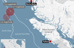 3 terremotos fueron detectados en las costas de B.C.